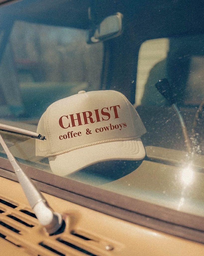 CHRIST, COFFEE & COWBOYS TRUCKER HAT