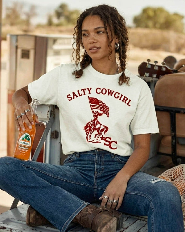salty cowgirl coffee tshirt