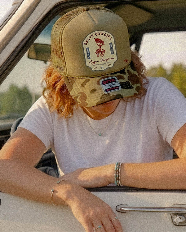 SALTY COWGIRL COFFEE TRUCKER HAT